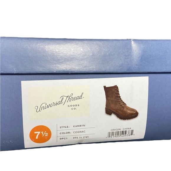 Universal Thread - Brown Lace Up Ankle Combat Boots 7.5 - Picture 5 of 5